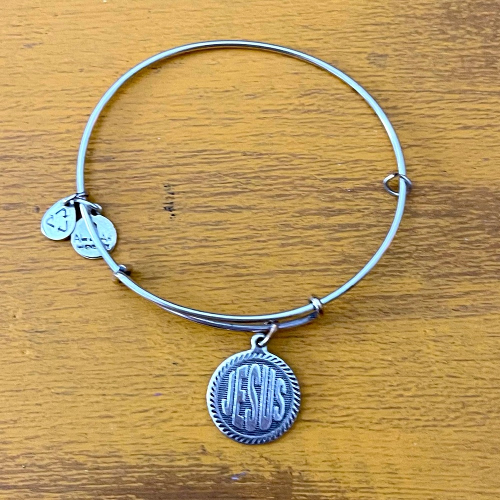 Alex and Ani Jesus Charm Bangle